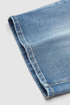 Wash High Waist Denim Bermuda Shorts Without Belt