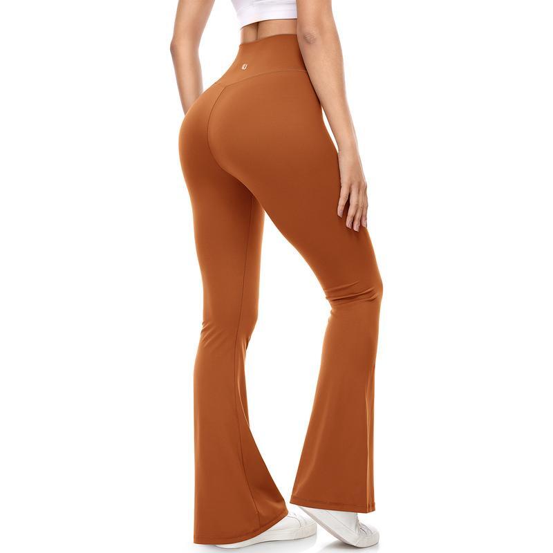 Womens Wide Leg Crossover High Waisted Yoga Pants Camo Bootcut Workout Flared Leggings Casual Pants Comfy Fall active wear gym