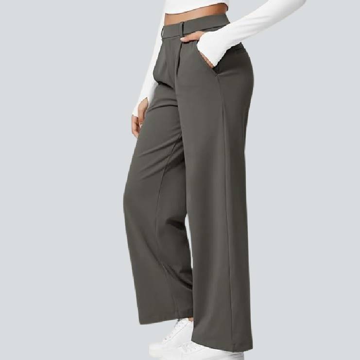 🎄Christmas Sale🔥High Waisted Work Pants for Women Business Casual Outfits Office Dress Pants Trousers with Pockets