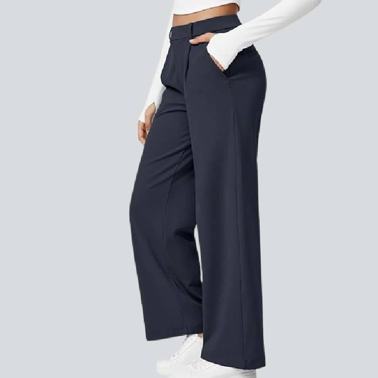 🎄Christmas Sale🔥High Waisted Work Pants for Women Business Casual Outfits Office Dress Pants Trousers with Pockets