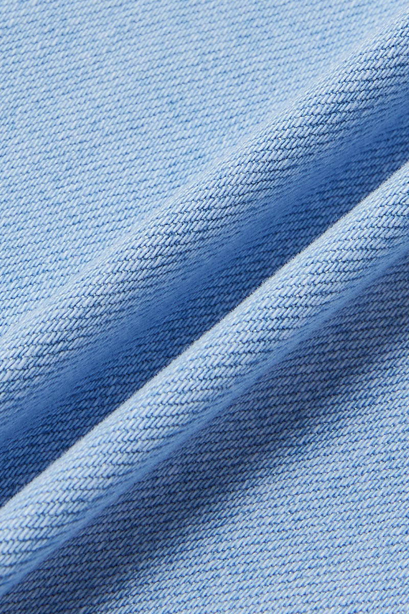 Drawstring Adjustable Mid Waist Straight Leg Jeans