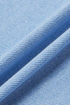 Drawstring Adjustable Mid Waist Straight Leg Jeans