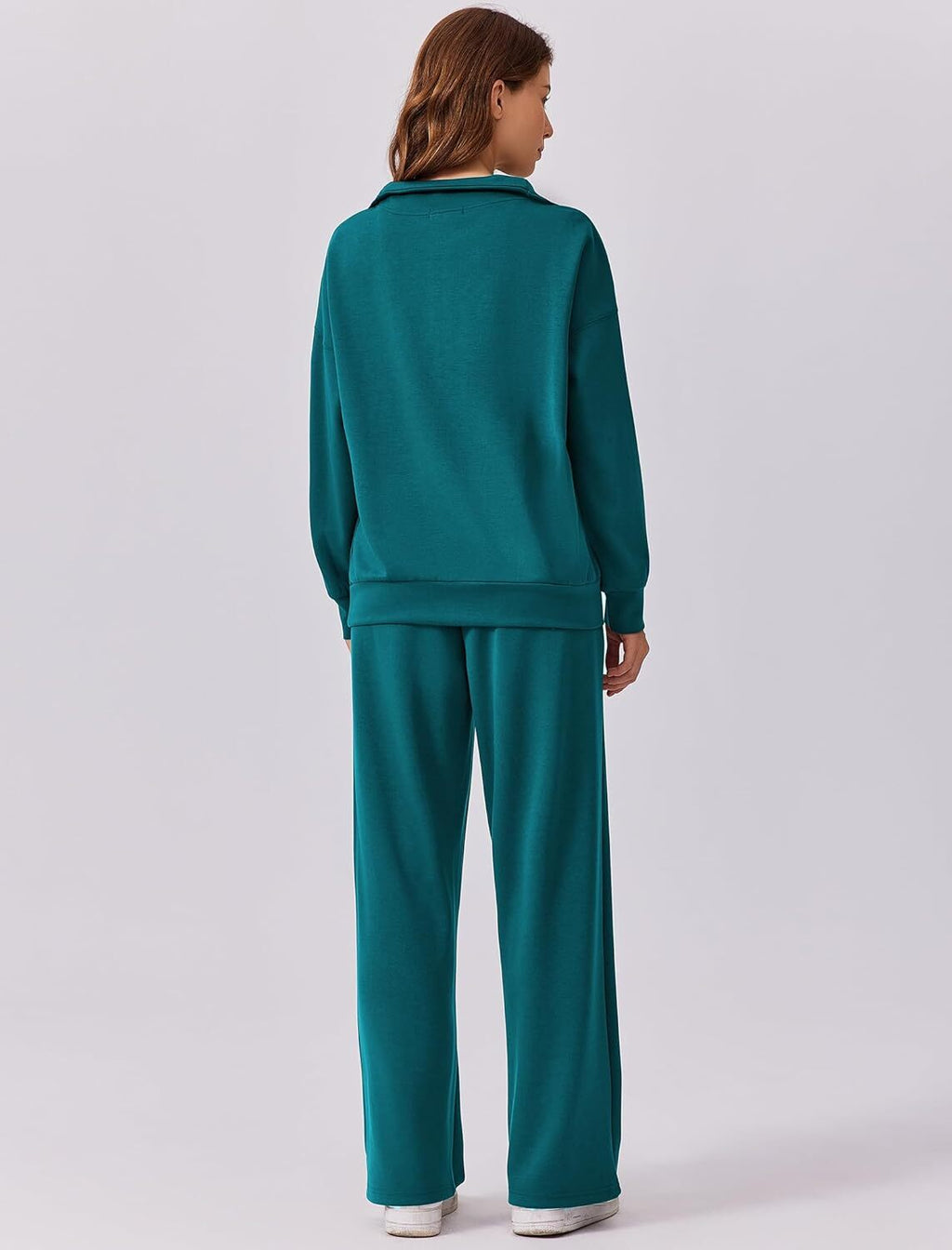 🎄 CHRISTMAS PROMOTION—2 Piece Sets for Women 2025 Winter Outfits Sweatsuit | Oversized Sweatshirt & Wide Leg Sweatpants | Matching Set Tracksuit