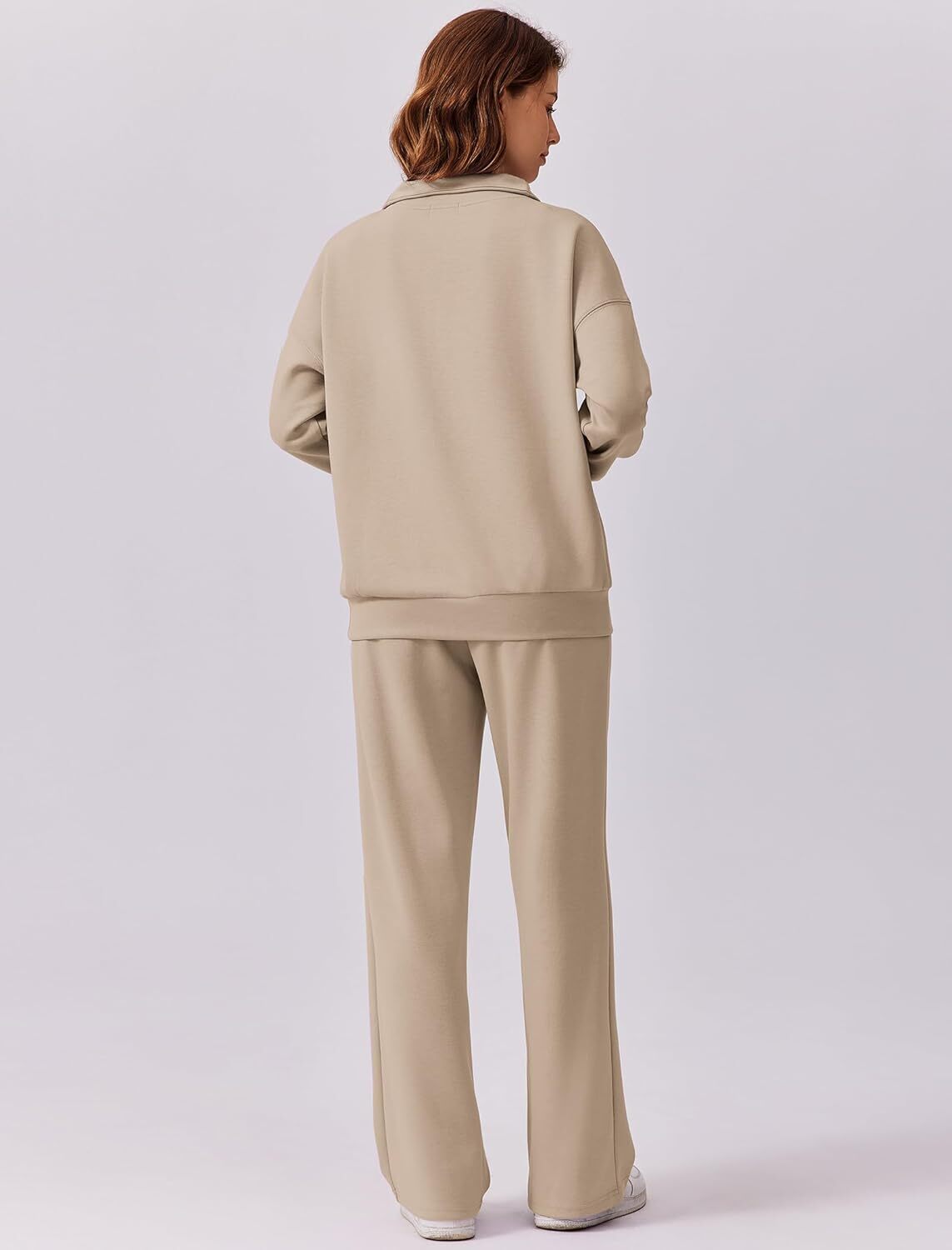 🎄 CHRISTMAS PROMOTION—2 Piece Sets for Women 2025 Winter Outfits Sweatsuit | Oversized Sweatshirt & Wide Leg Sweatpants | Matching Set Tracksuit