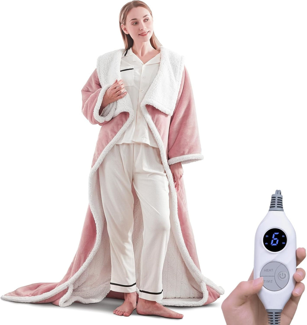 🎁CHRISTMAS PROMOTION-Wearable Electric Clothing With Sleeve And Foot Pockets 6 Heating Levels And Long Heating Times