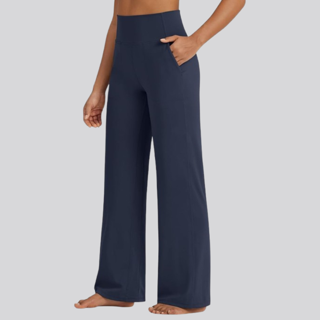 🎄Christmas Sale🔥 -High Stretch Yoga Pants Women Soft High Waisted Casual Wide Leg Pants with Pockets